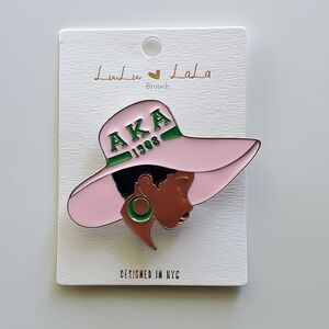 Pink and Green Brooch